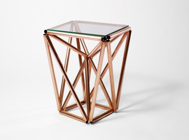 DIY Copper Pipe 'Ultra Conductive' Table by Paul Loebach